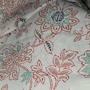 Threshold Red and Blue Boho Floral Curtains Set Of 2 35 X 41